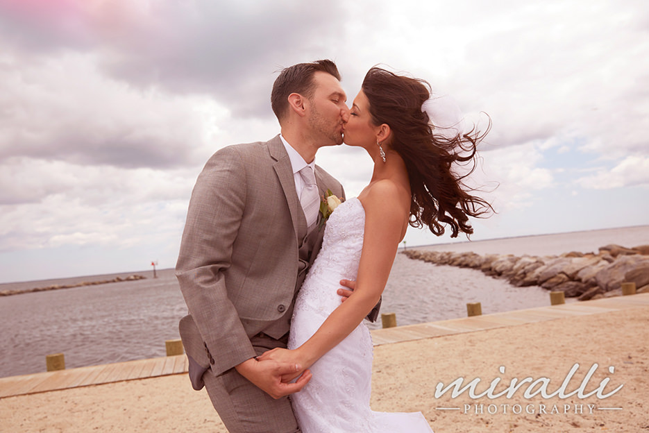 Lands End Sayville Wedding Beach Photos by Miralli Photography